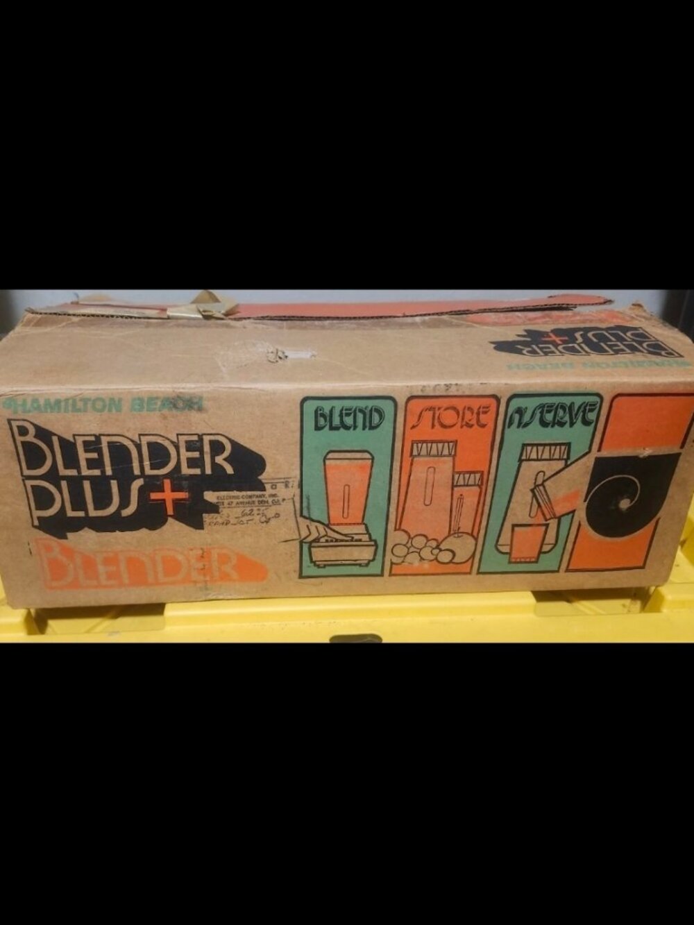 Vintage NOS Hamilton Beach Blender Plus+ Gold Color Tested Working Complete
